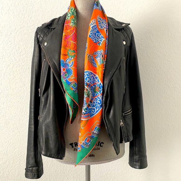 AllSaints Catch Biker Leather Jacket